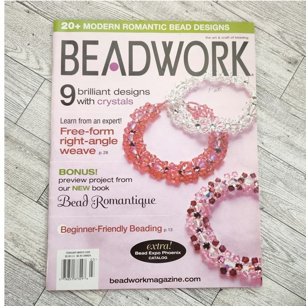 Beadwork Magazine‎ Feb March 2008 Beading Craft Magazine Patterns Romantique